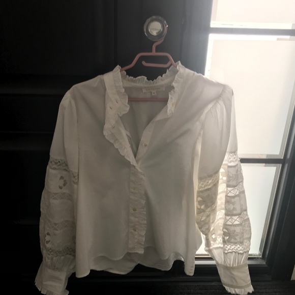 white cotton blouse - Picture 4 of 9